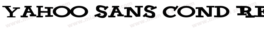 Yahoo Sans Cond Regular字体转换